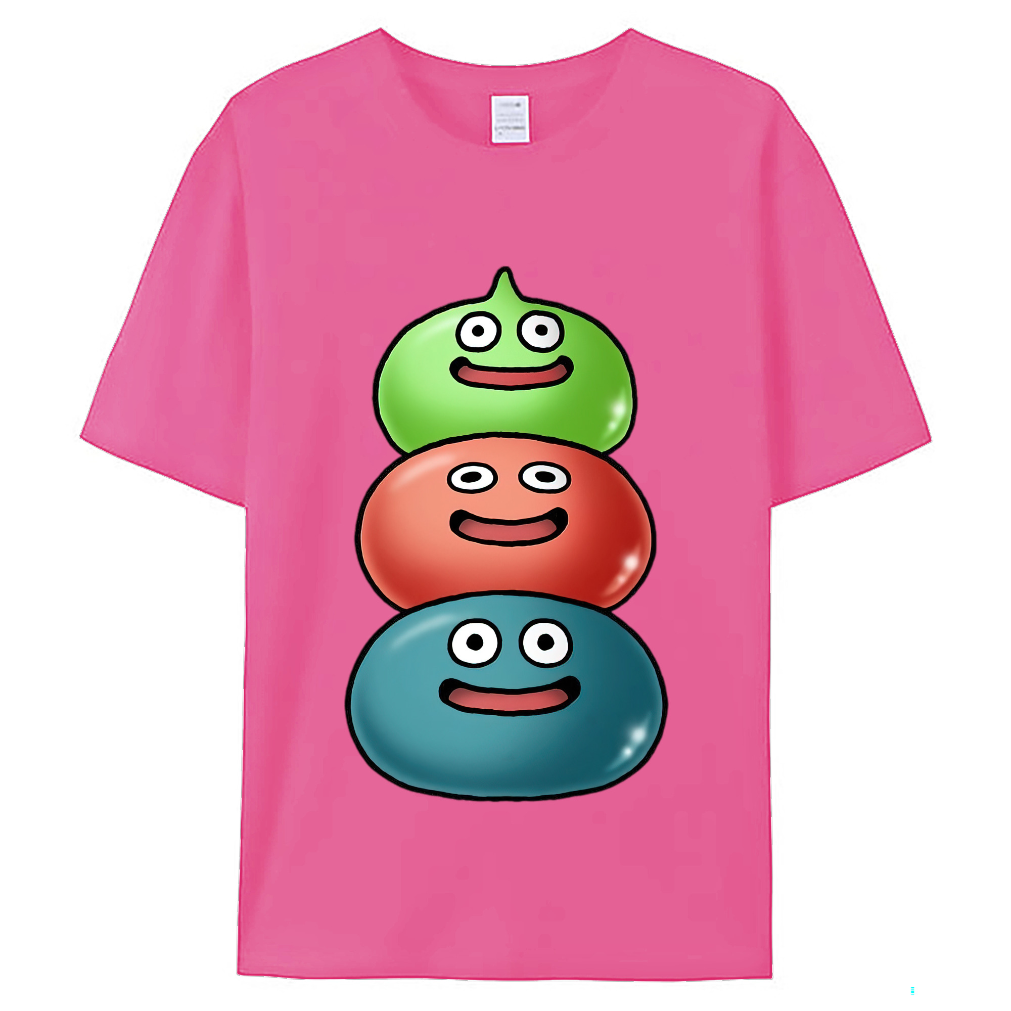 （画像用） ドラゴンクエスト Doragon Kuesuto Dragon Quest レディースカジュアルプリントTシャツ（綿100％）